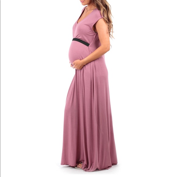 M Woman’s Flowy Maternity Dress with Tummy Band - Picture 3 of 5